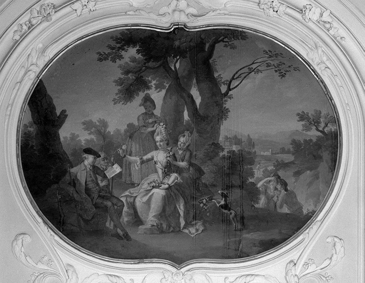 Scena campestre con figure - Villa del Poggio Imperiale, Educandato della S.ma Annunziata, Firenze